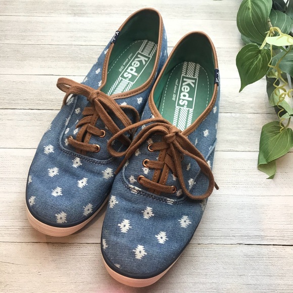 Keds Shoes - Keds Blue White Lace Up Tennis Shoes 8.5